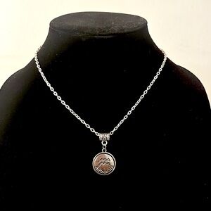 Hand Crafted Silver Aquarius Pendant Necklace